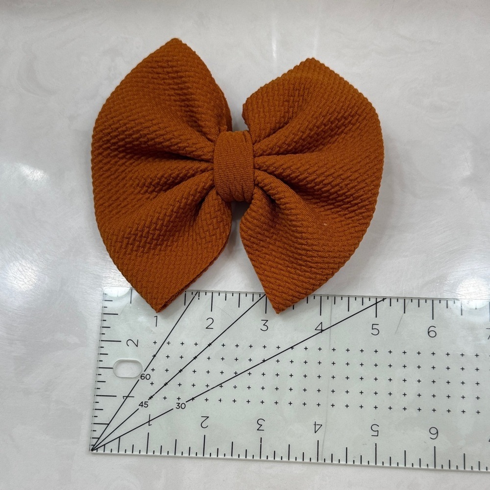 Leopard, Pumpkin, Christmas, and Orange Handcrafted Bow Set - Picture 6 of 9